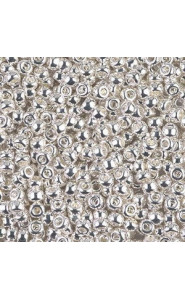 Miyuki rocailles Perlen 8/0 - Bright sterling silver plated 8-961